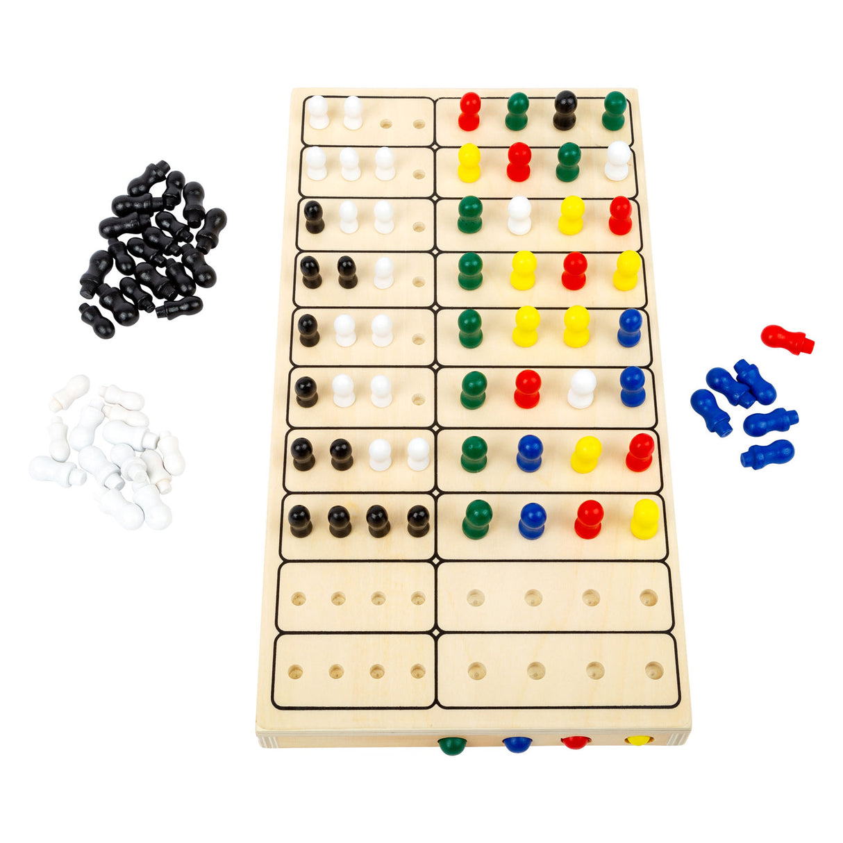 Kleng Fouss geheimt Code Holz Board Spill