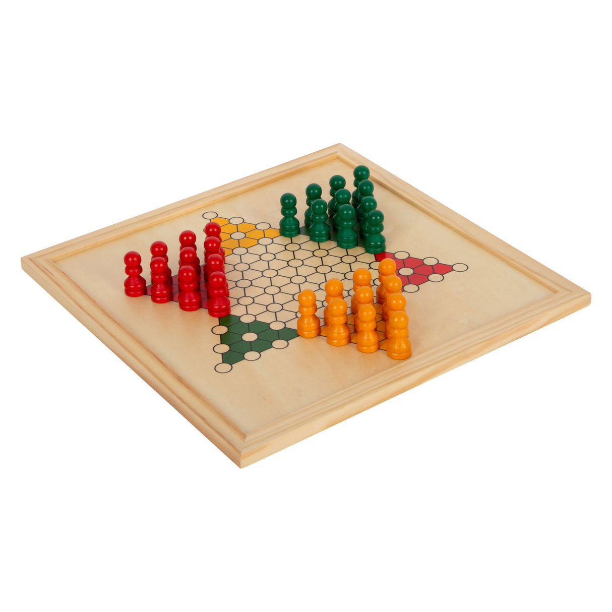 Giochi di legno di piccoli piedi 7 classici in scatola di stoccaggio