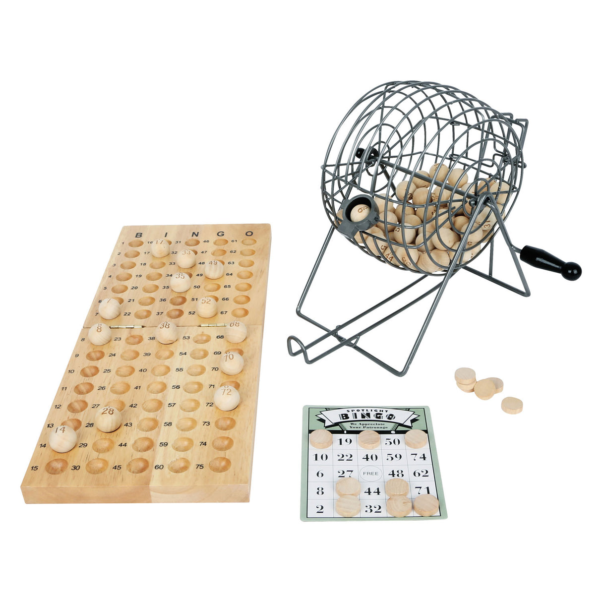 Malá noha dřevěná hra bingo