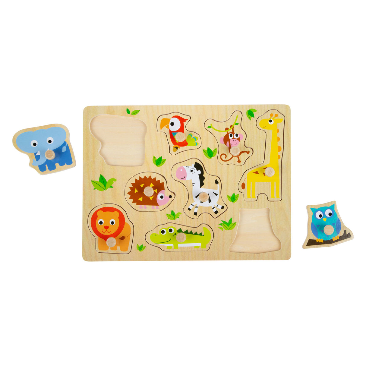 Majhen nožni leseni nick Puzzle Zoo, 9st.