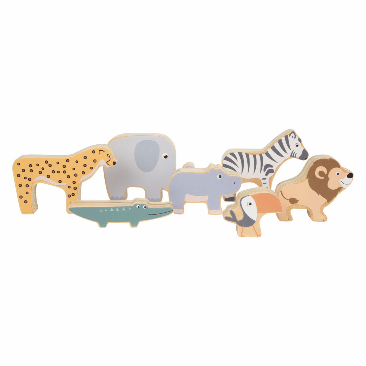 Small Foot - Wooden Safaridier Balance Game, 7dlg.