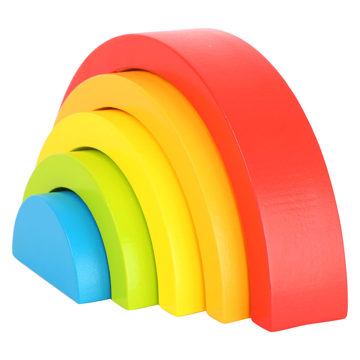 Building building in legno piccolo arcobaleno, 5dlg.