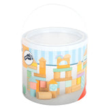 Small foot wooden building blocks pastel, 50dlg.