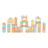 Small foot wooden building blocks pastel, 50dlg.