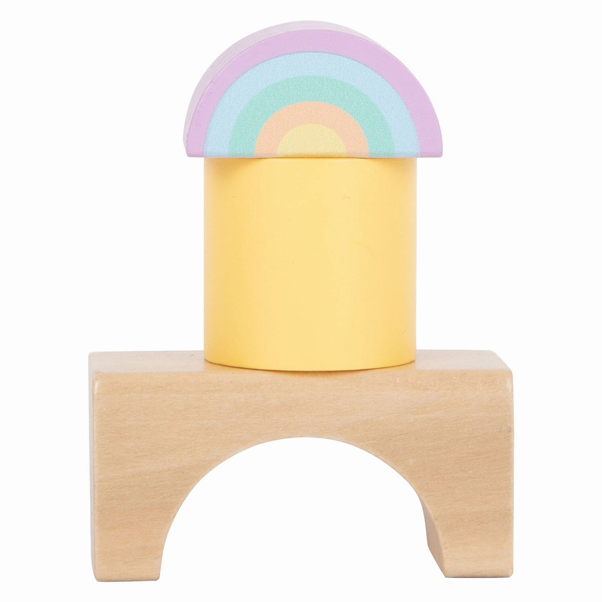 Small foot wooden building blocks pastel, 50dlg.