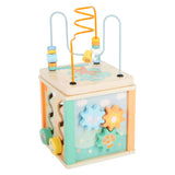 Small Foot Wooden Activity Cubus and Motor Consider Pastel