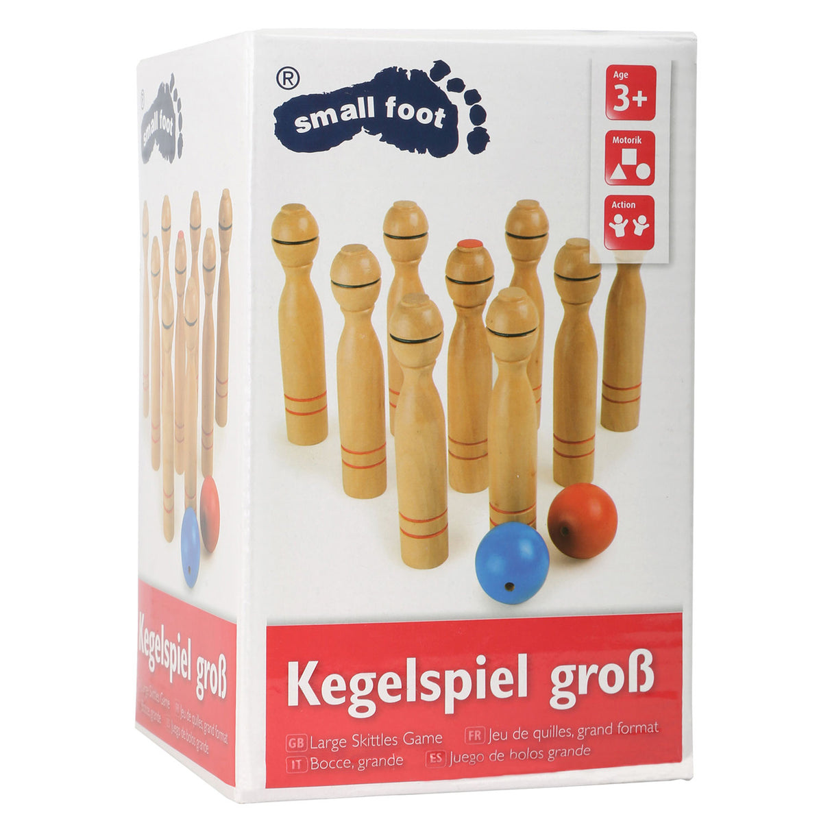 Small foot - wooden cone game, 11dlg.