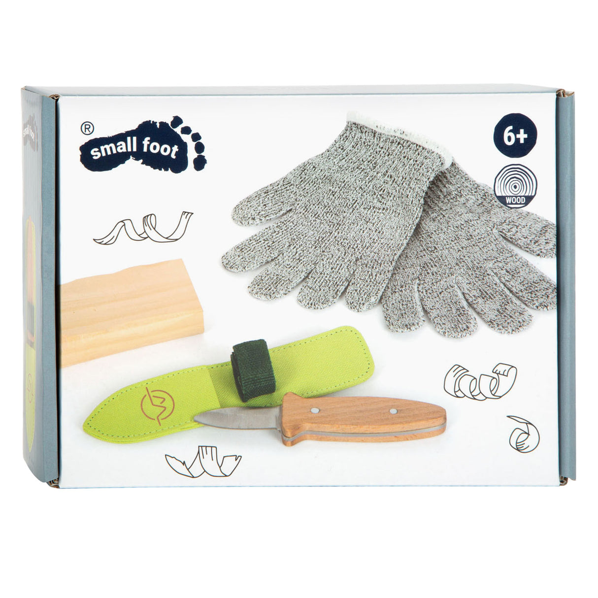 Small foot - wood cutting and editing discovery set, 5dlg.