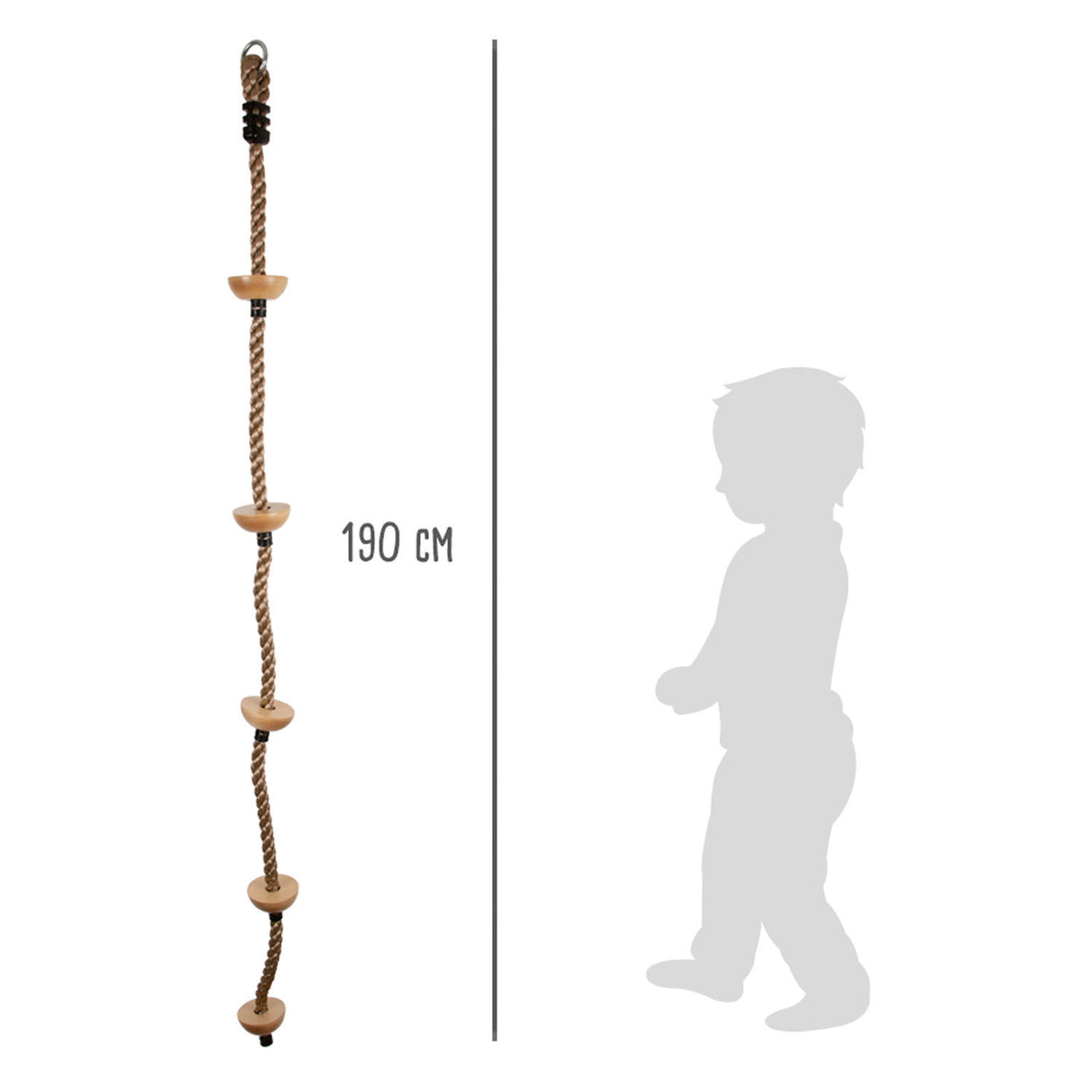 Small Foot - climbing ladder with wooden steps, 190 cm