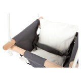 Pie pequeño - columpio de madera con almohada