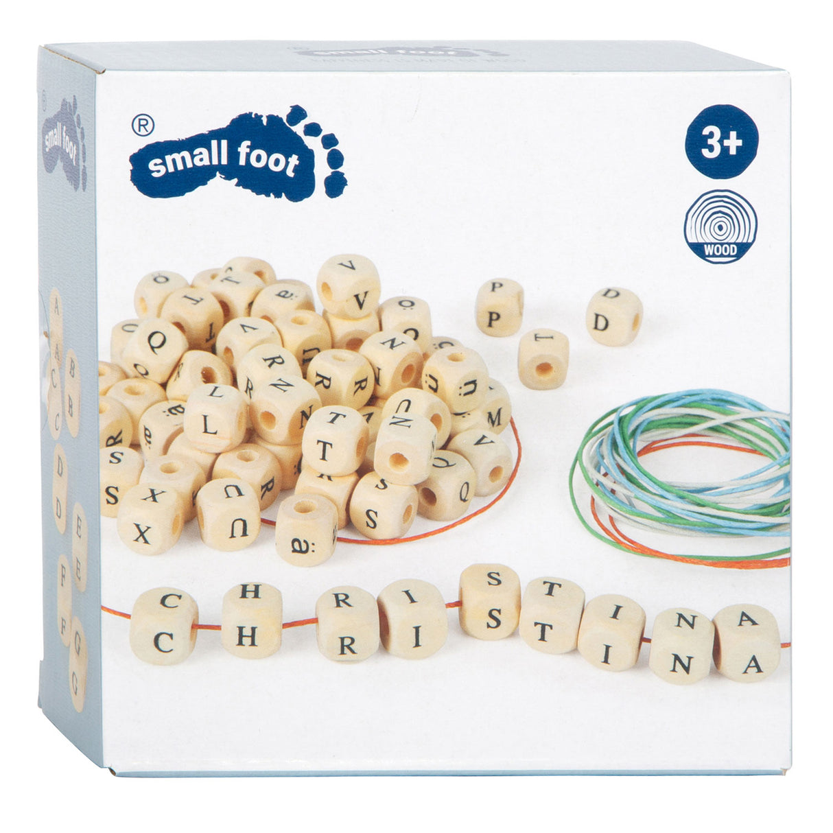 Klenge Fouss - Holzbréif Strécke maachen Hals, 300 Perlen