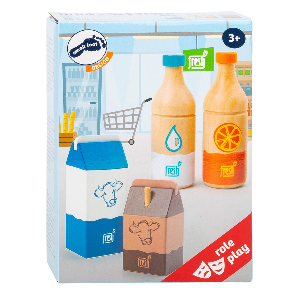 Malá noha dřevěná pijána Speelten Set Fresh, 4DLG,