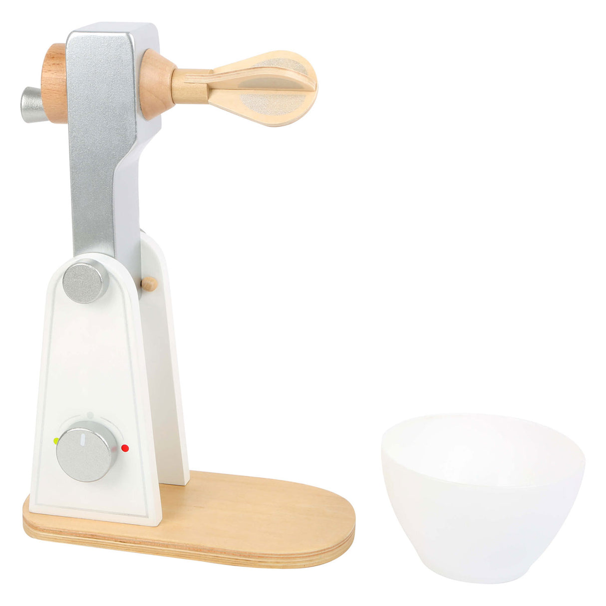 Mixer in legno piccolo bianco