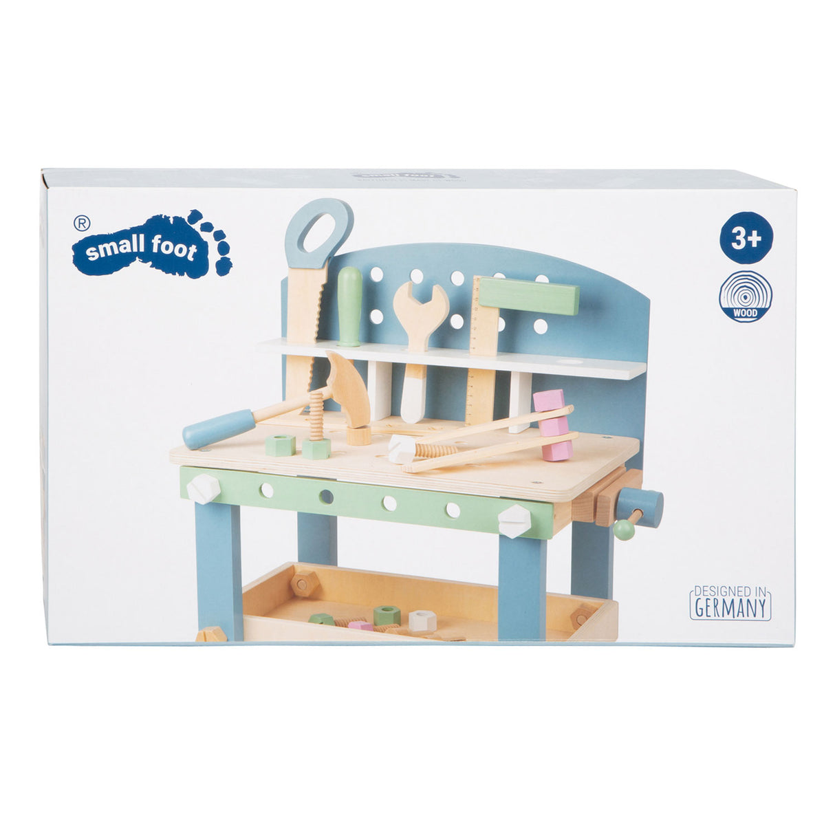 Malá dřevěná noha Workbench Compact Nordic, 22dlg.