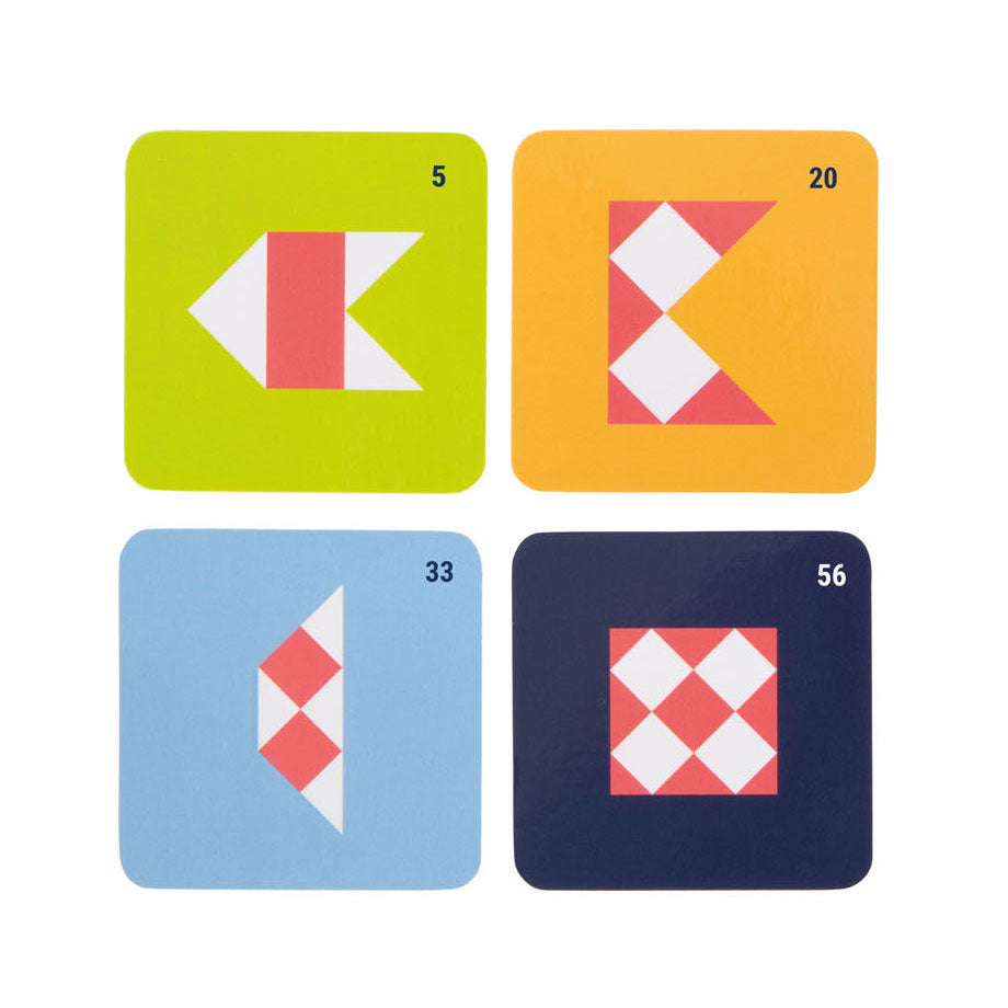 Gioco di simmetria in legno di piccoli piedi con specchio educativo