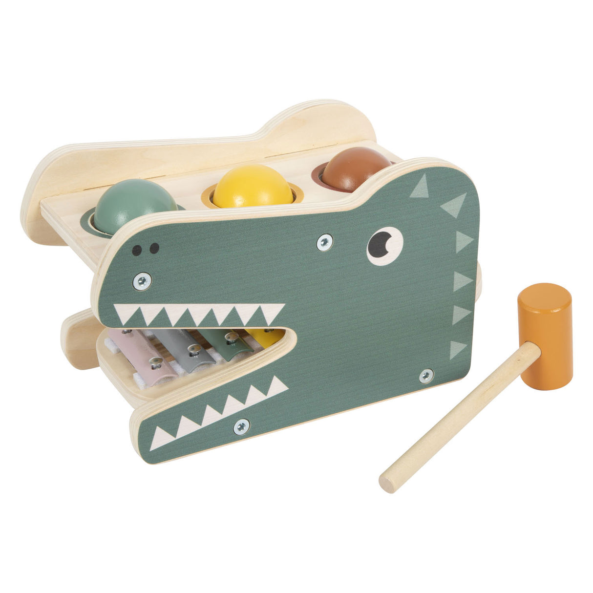 Kleines Fußholz -Xylophon- und Hamperbank -Safari, 5dlg.