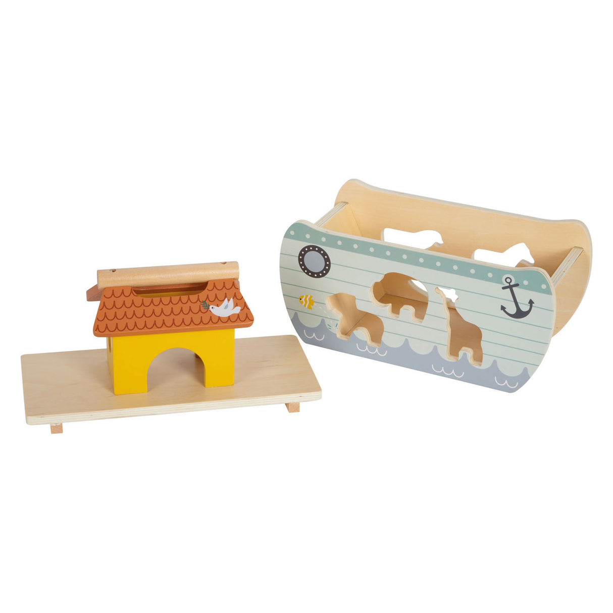 Kleng Fouss Holzform Stew ark vum Noah Safari, 15Dlg.