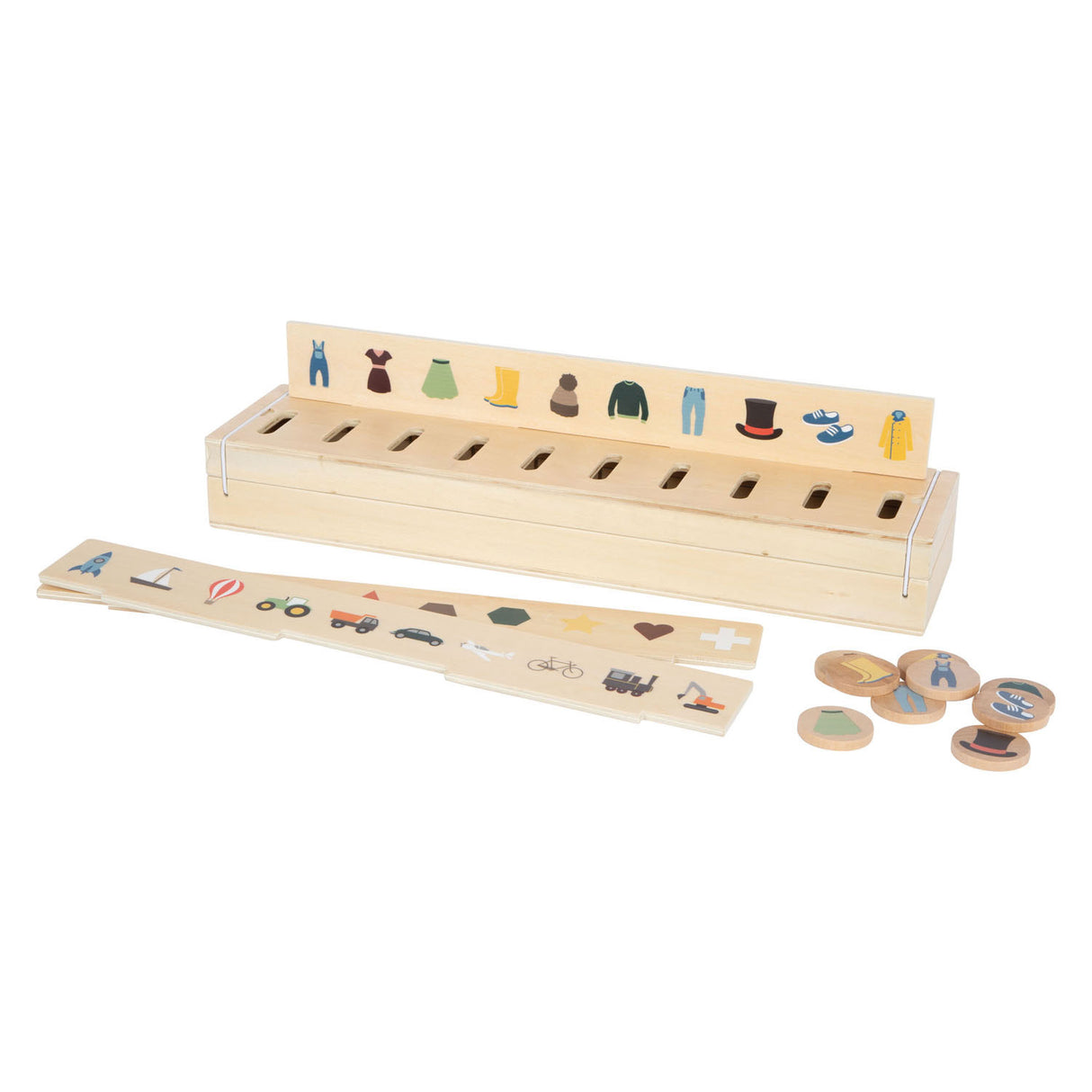 Small Foot - Wooden sorting box World Explorer
