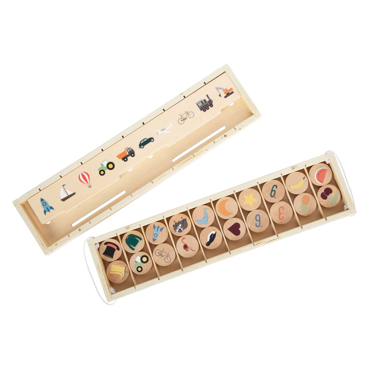 Small Foot - Wooden sorting box World Explorer