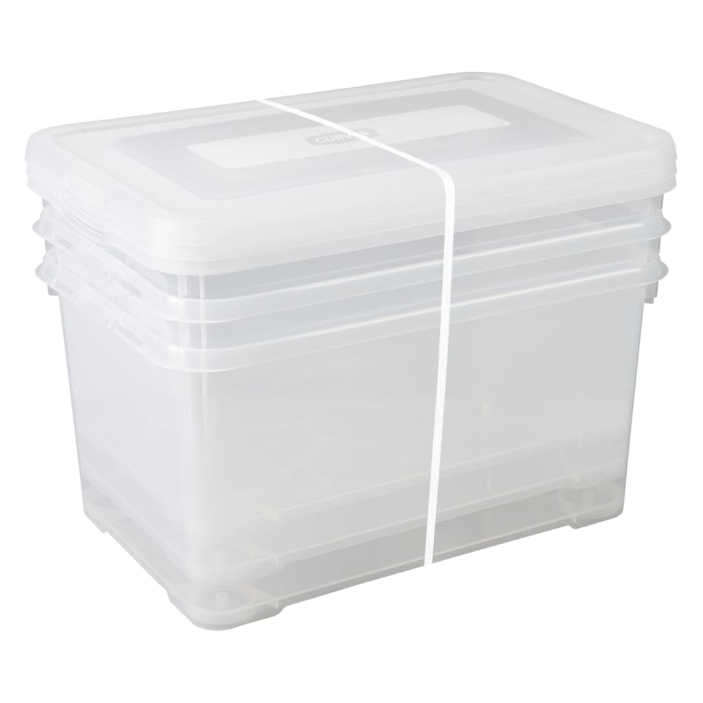 Curver Storage Box Set Handy 3x50 l transparent