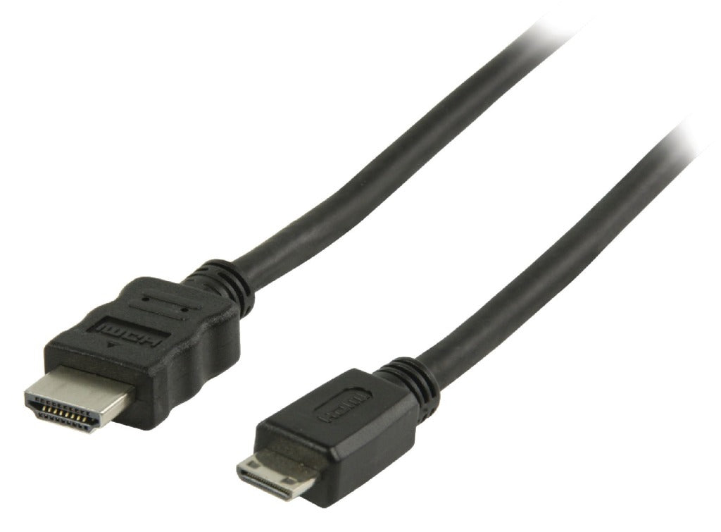 Valueline VLVP34500B10 High Speed ​​HDMI -kabel med Ethernet HDMI - HDMI Mini Connector 1,00 m sort