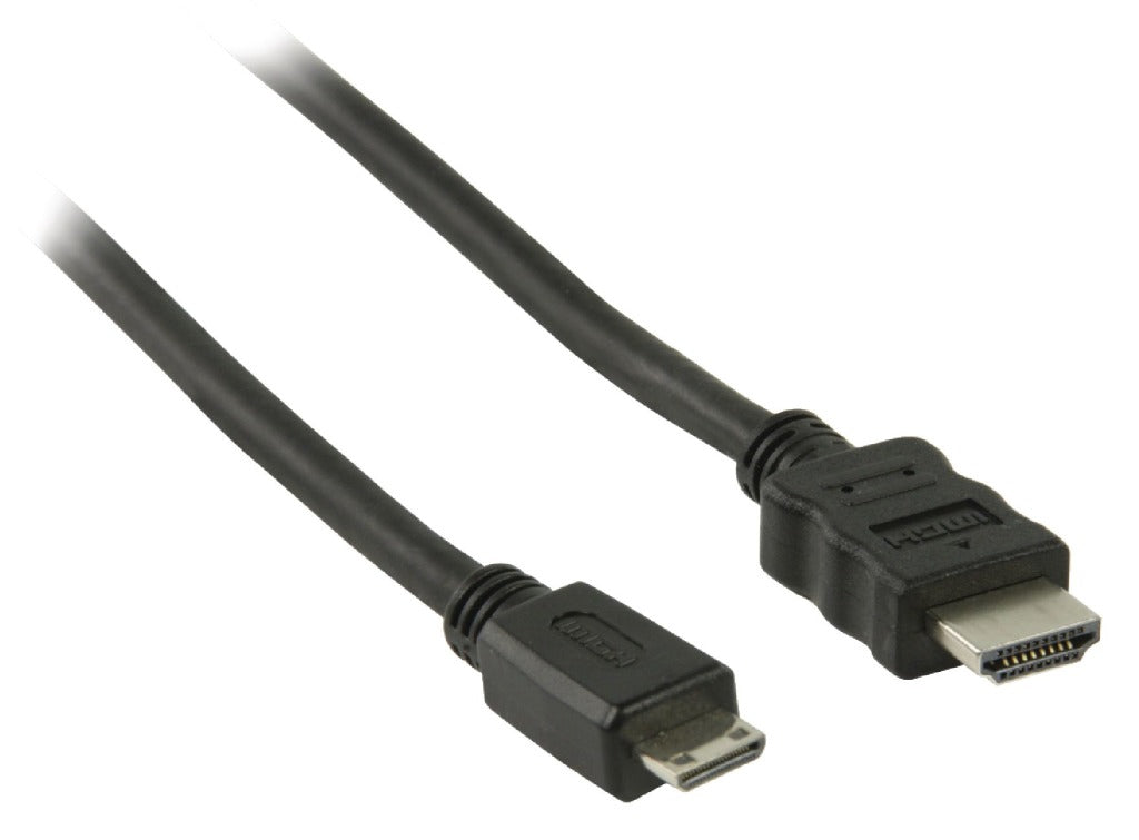 Valueline VLVP34500B10 High Speed ​​HDMI -kabel med Ethernet HDMI - HDMI Mini Connector 1,00 m sort