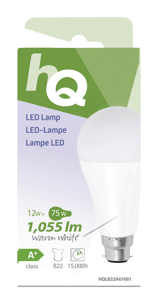 HQ LB22A67001 A67 B22 12W (75W) LED LED