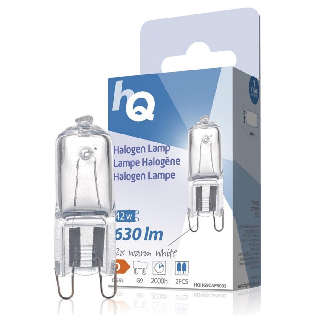 Lampa halogenowa HQ G9 42W 630LM 2800K