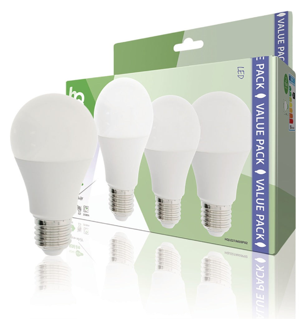 HQ LE27A603P02 LED LED 3 kusy E27 A60 9 W 806 LM 2700 K