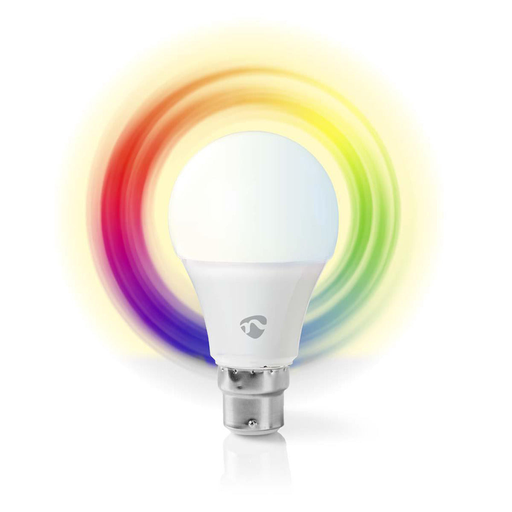 Nedis Wifilw10WTB22 Wi-Fi Smart LED-Lampe warm bis kalt-weiß B22