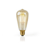 NEDIS WIFILF10GDST64 Lámpara LED inteligente Wi-Fi con filamento E27 ST64 5 W 500 LM