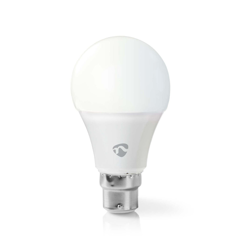 Nedis WIFILW12WTB22 SmartLife LED Bulbe Wi-Fi B22 800 LM 9 W WHITE CLASSE DE 2700 K CLASSE D'ÉNERGIE: A + Android; iOS A60