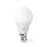 Nedis WIFILW12WTB22 SmartLife LED Bulbe Wi-Fi B22 800 LM 9 W WHITE CLASSE DE 2700 K CLASSE D'ÉNERGIE: A + Android; iOS A60
