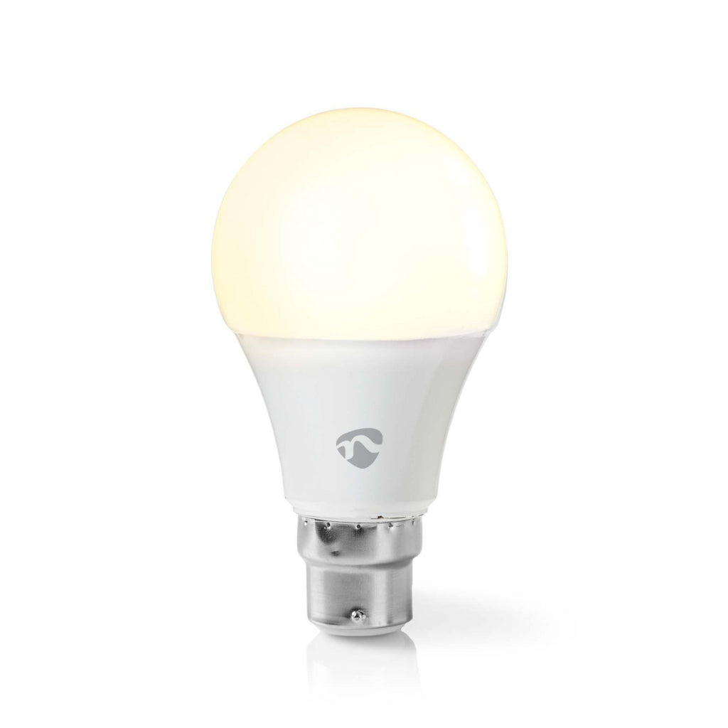 Nedis WIFILW12WTB22 SmartLife LED Bulbe Wi-Fi B22 800 LM 9 W WHITE CLASSE DE 2700 K CLASSE D'ÉNERGIE: A + Android; iOS A60