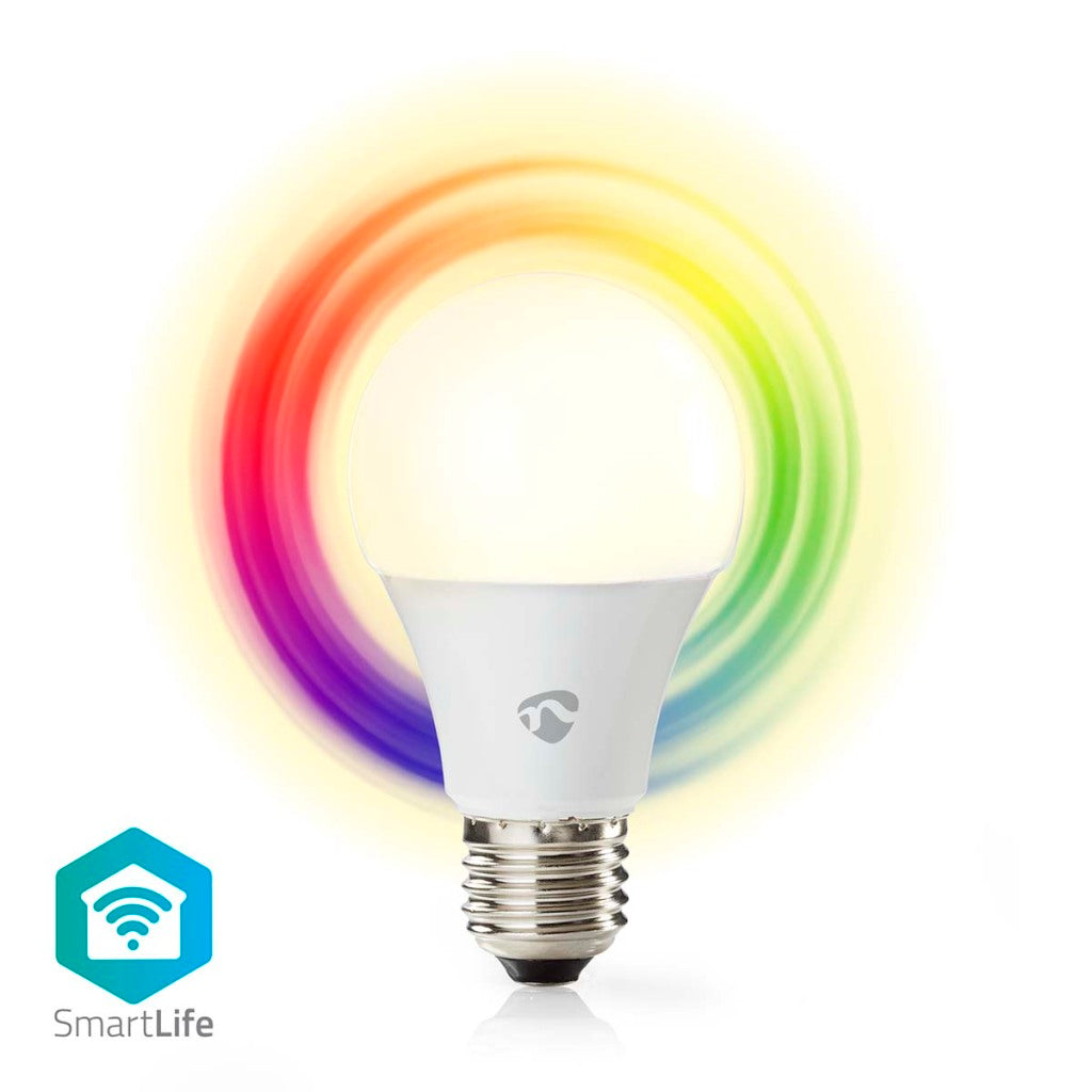 Nedis wifilrc10e27 SmartLife Multicolour Lamp Wi-Fi E27 806 LM 9 W RGB teplé do chlazení bílého obchodu s Androidem; ios hruška