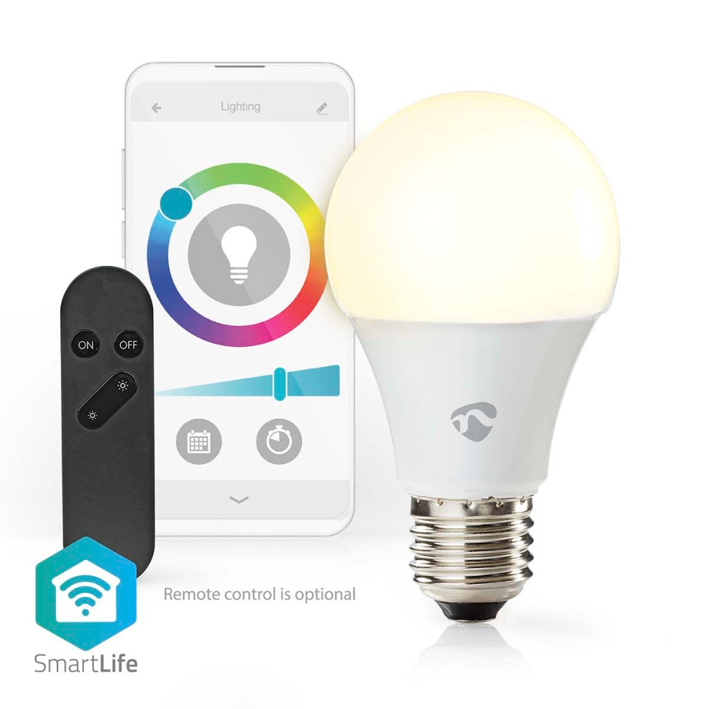 Nedis wifilrc10e27 SmartLife Multicolour Lamp Wi-Fi E27 806 LM 9 W RGB teplé do chlazení bílého obchodu s Androidem; ios hruška