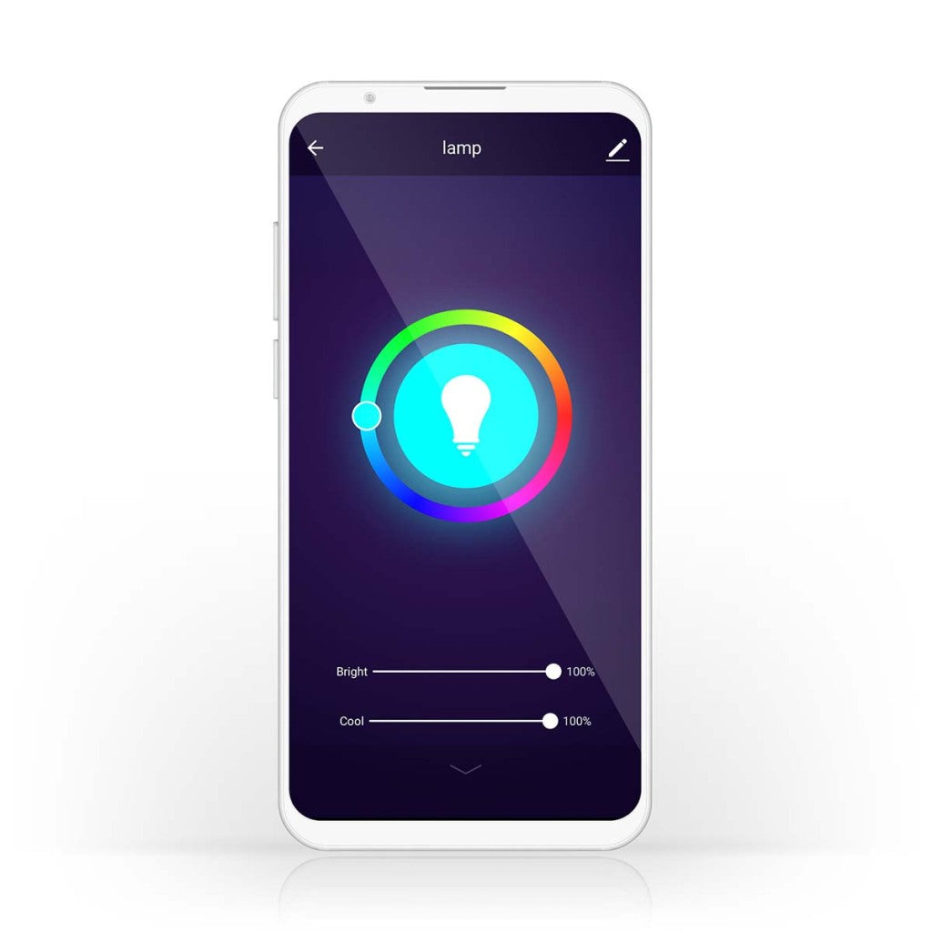 Nedis wifilrc10e27 SmartLife Multicolour Lamp Wi-Fi E27 806 LM 9 W RGB teplé do chlazení bílého obchodu s Androidem; ios hruška