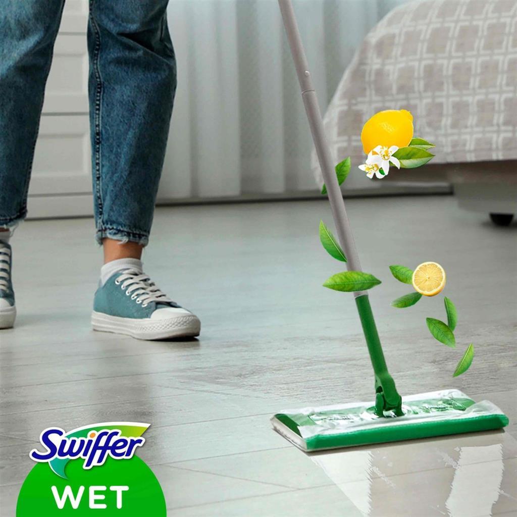 Swiffer mokrý podlahový stěrač utěrky citrus čerstvé 24 kusů
