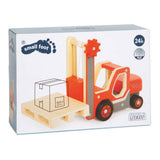 Pieno piccolo - carrello elevatore in legno con pallet