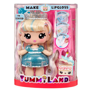 MGA Entertainment Yummiland Lipgloss Pop z hišnim ljubljenčkom - Callie Birthday Cake