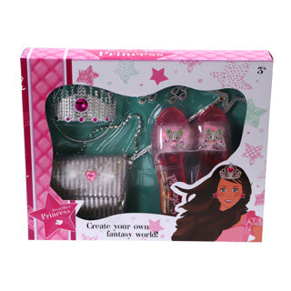 Kleed wéi e Prinzessin Prinzessin Kleedung 5-Stéck
