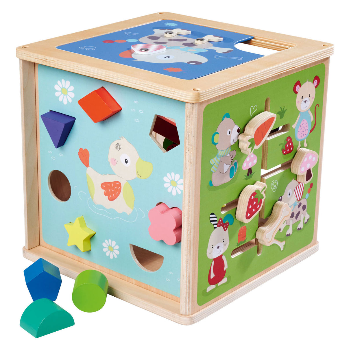 Eichhorn Houten Activity Box med former