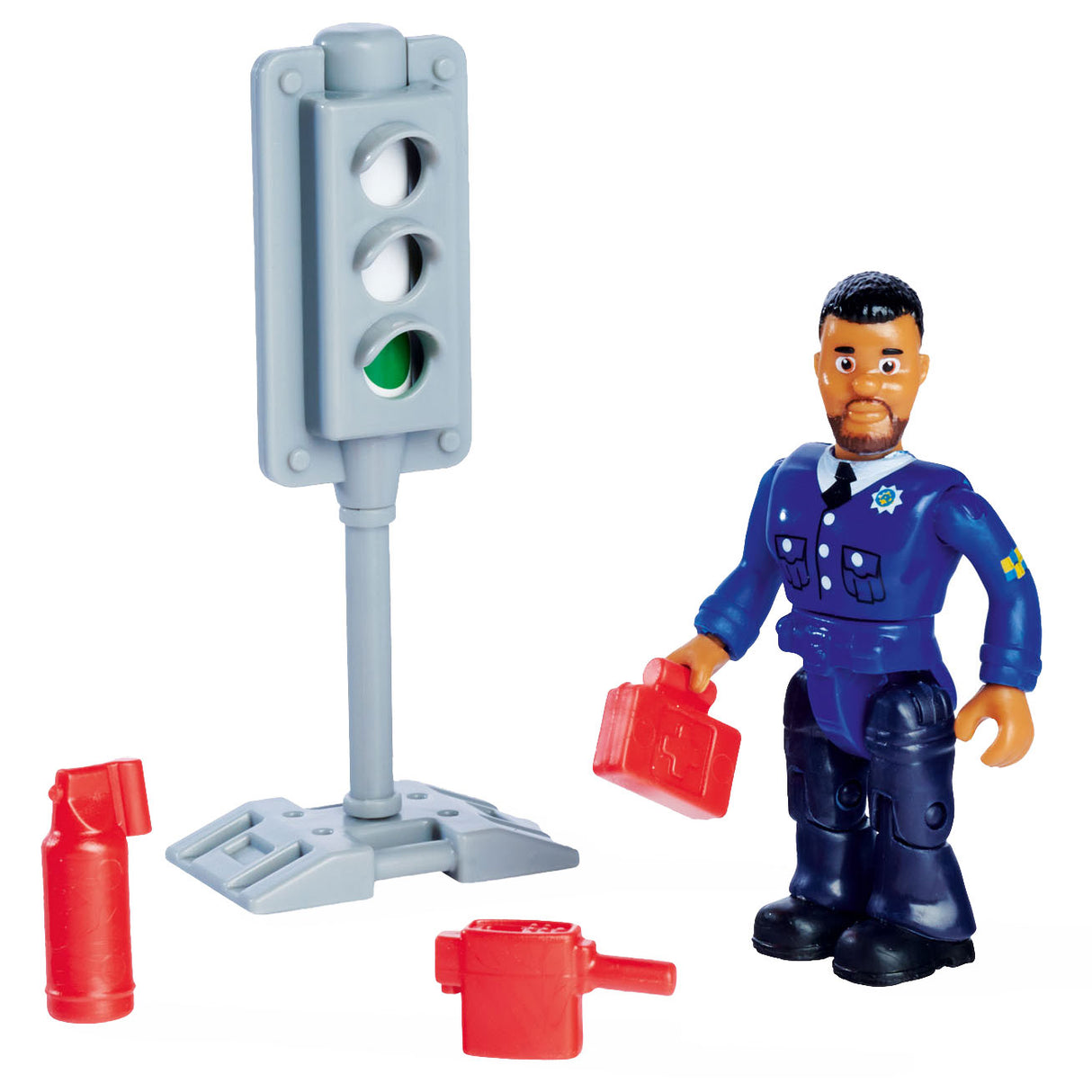 Auto della polizia di Sam pompiere con figura di gioco