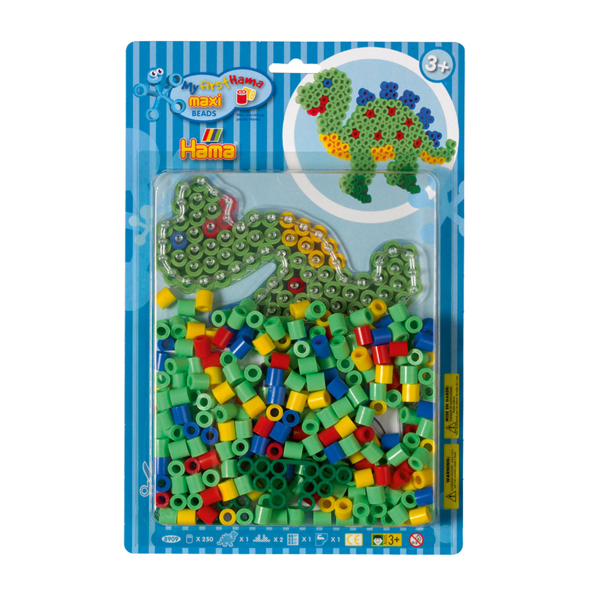 Hama Trohová korálky Set Maxi - Dino, 250ST.