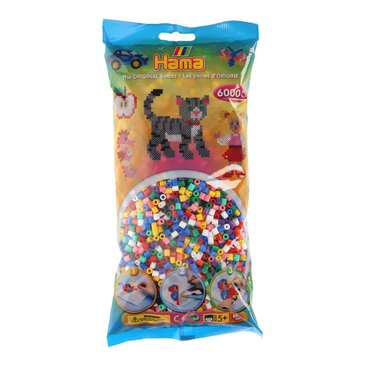 Hama iron beads Color mix (00), 6000st.