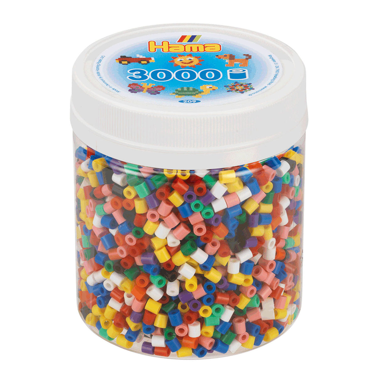 Hama Iron Beads in Jar - Mix Standard (00), 3000st.