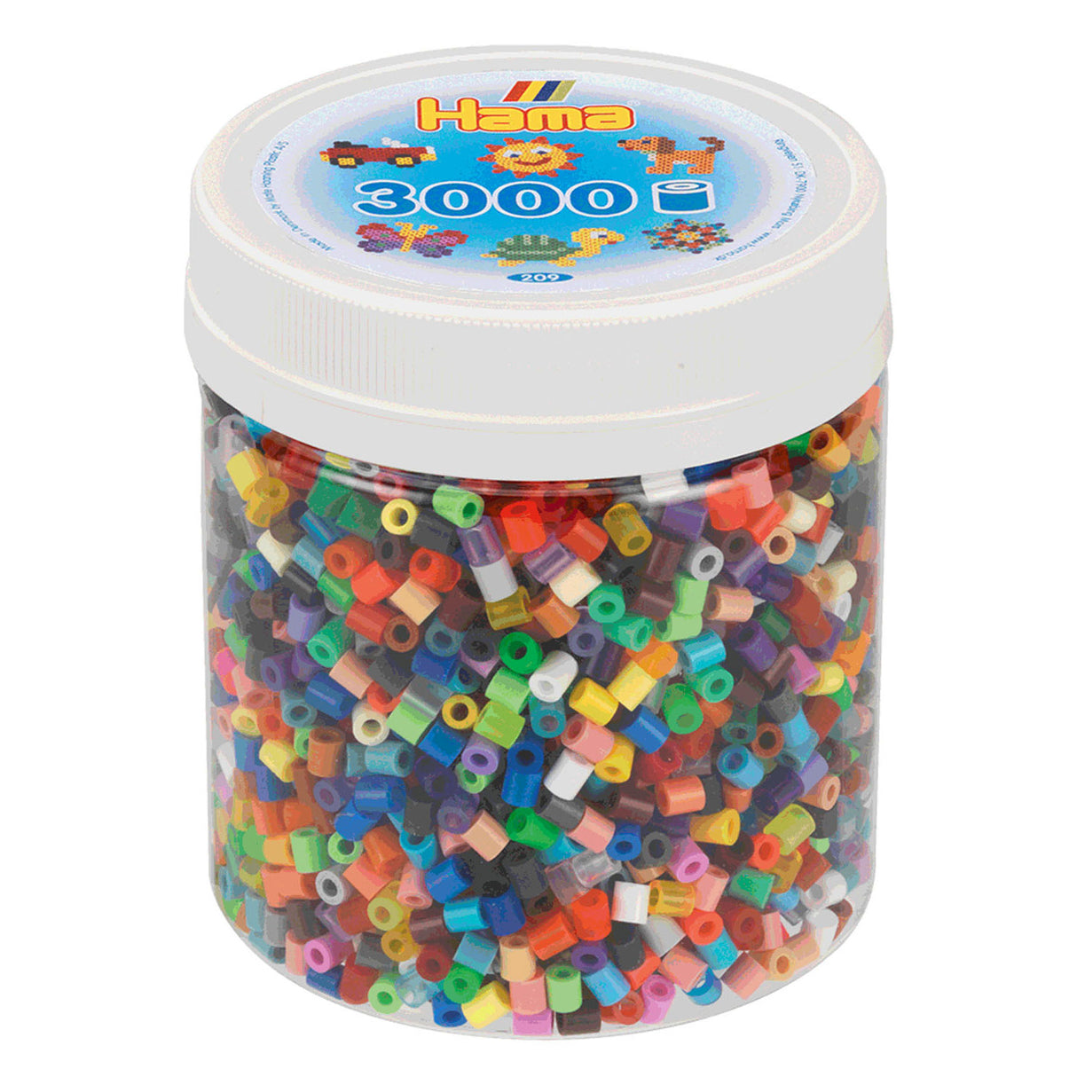 Hama iron beads in the color mix (68), 3000st.