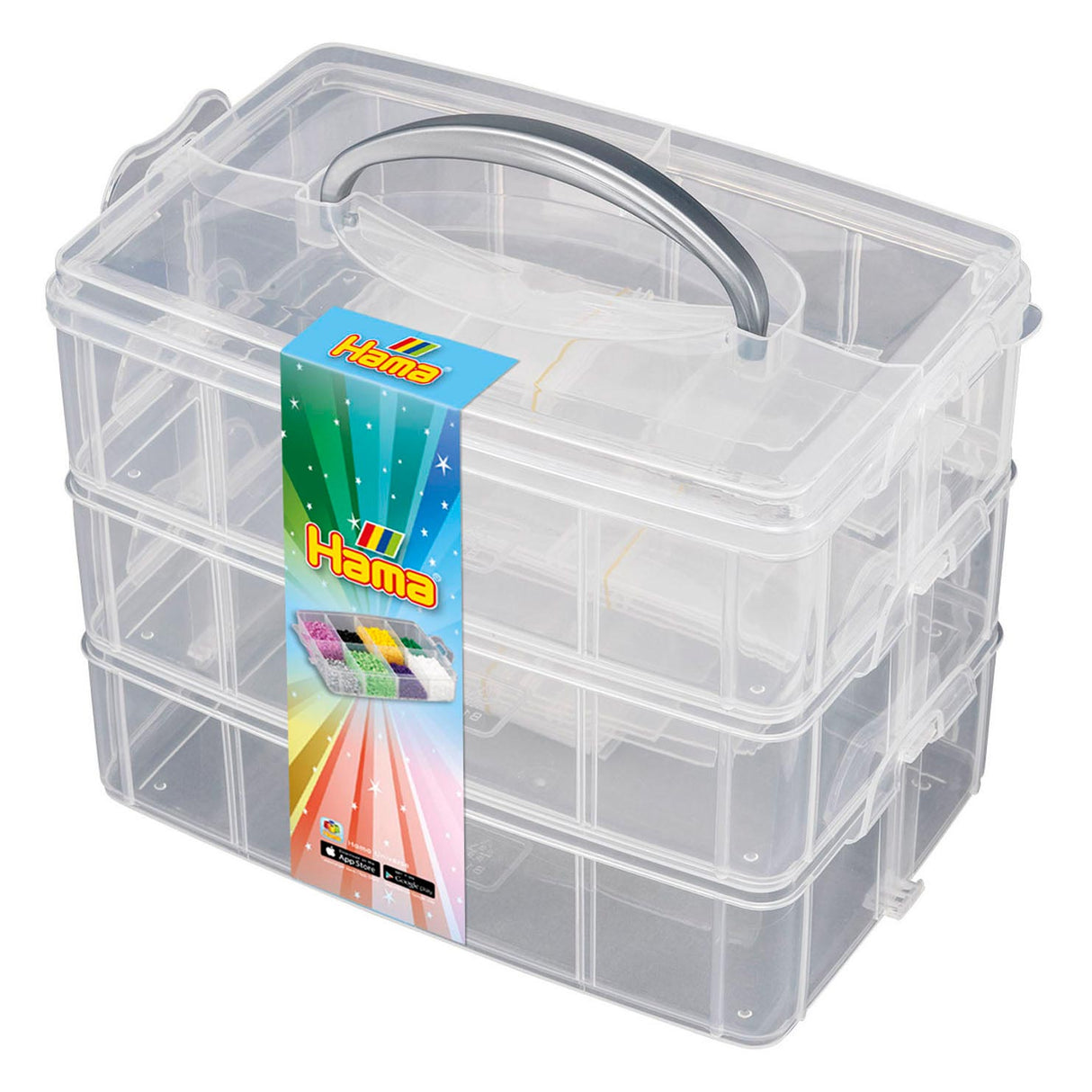 Hama ironing beads storage box large with 3 drawers