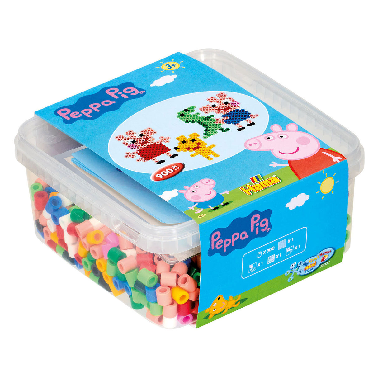 Hama ironing bead set Maxi - Peppa Pig, 900st.