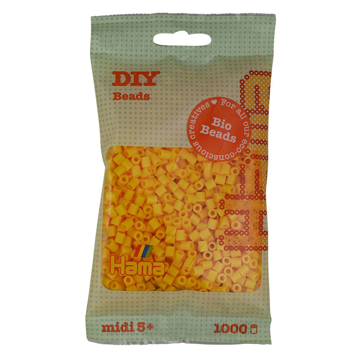 Hama Bio String Beads - Amarillo (003), 1000.